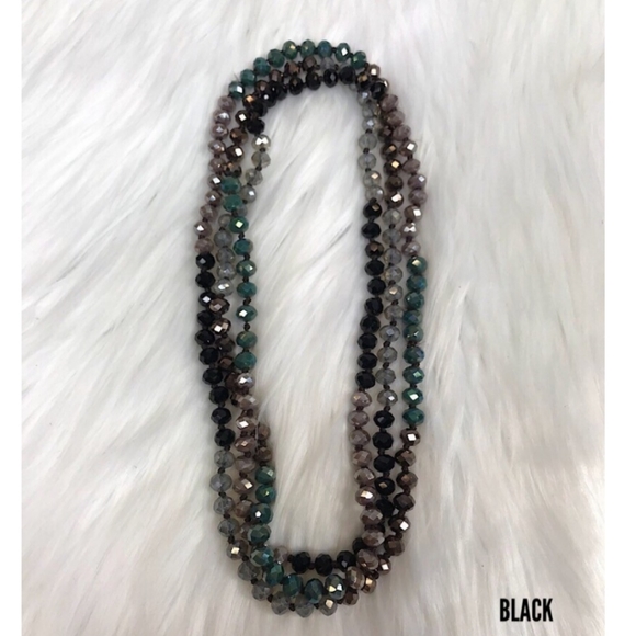 NWOT Hawthorne Multi Color Glass Bead Necklace. - Picture 3 of 8